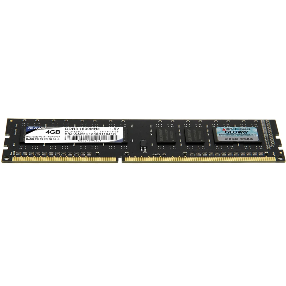 Память Gloway DDR3 для настольного компьютера 8 ГБ 4 Гб 1600 МГц совместима с 1333
