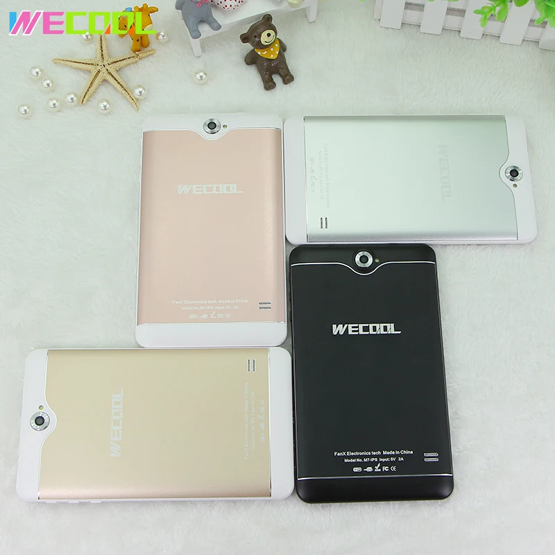 7 дюймов WeCool 3g телефон планшет ПК с сенсорным экраном ips 1024x600 Разрешение Android 4 MTK