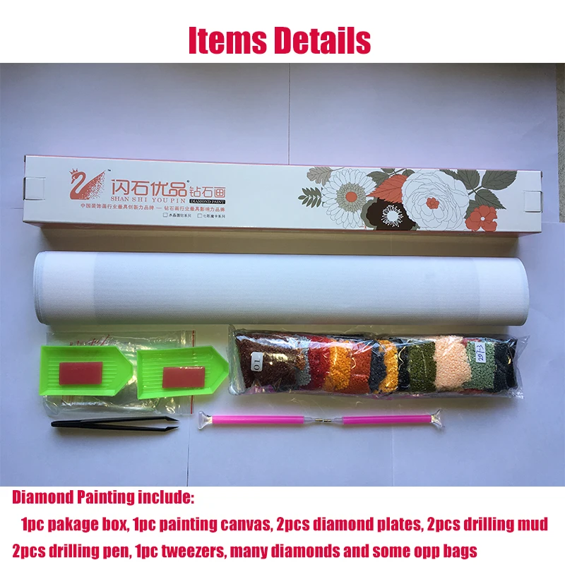 

Diamond Embroidery Full Round DIY 5D Diamond Painting Landscape Lake Swan Cross Stitch Needlework Diamond Mosaic Home Decor