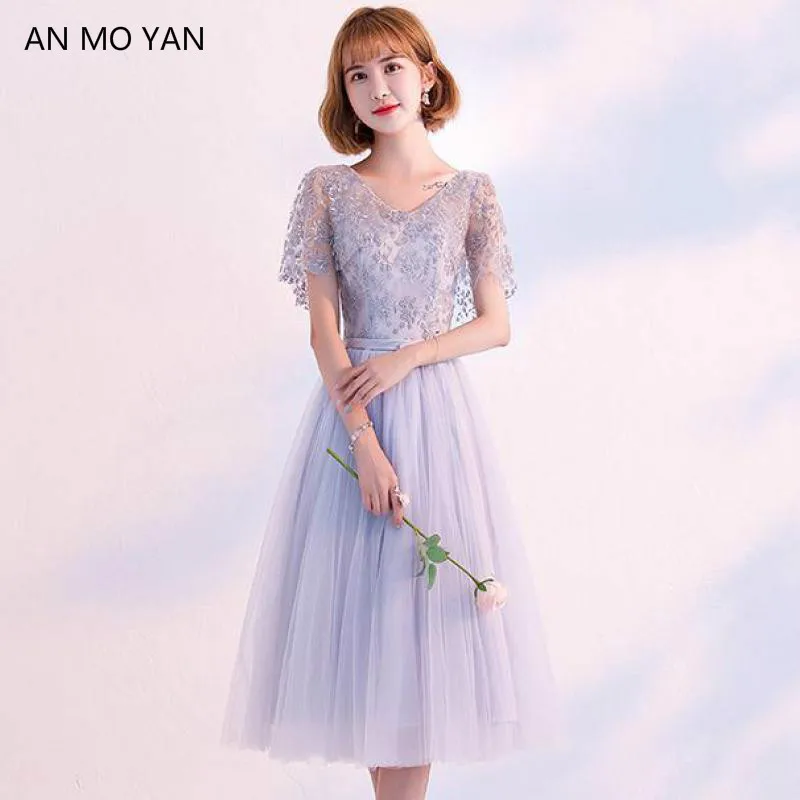 Spring Sexy Slash Neck Women's Dress AN MO YAN High Quality Waist Slim Lace Openwork Harajuku Temperament Party Clothing | Женская