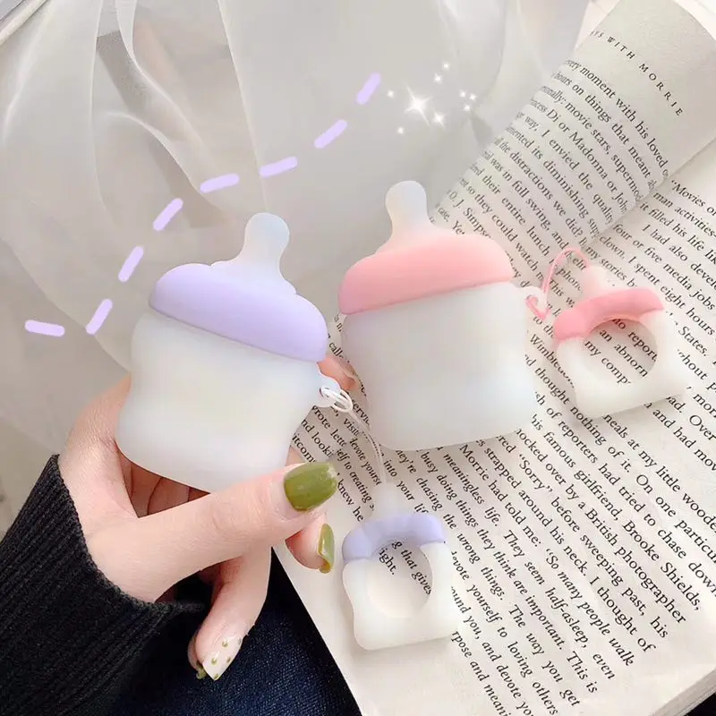 Чехол для Airpods2 силиконовый чехол из ТПУ с кольцом ключей Airpod пылезащитный Iphone