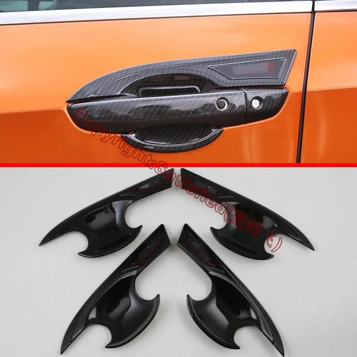 

Carbon fiber Style Door Bowl Trim For Honda Civic 2016 2017