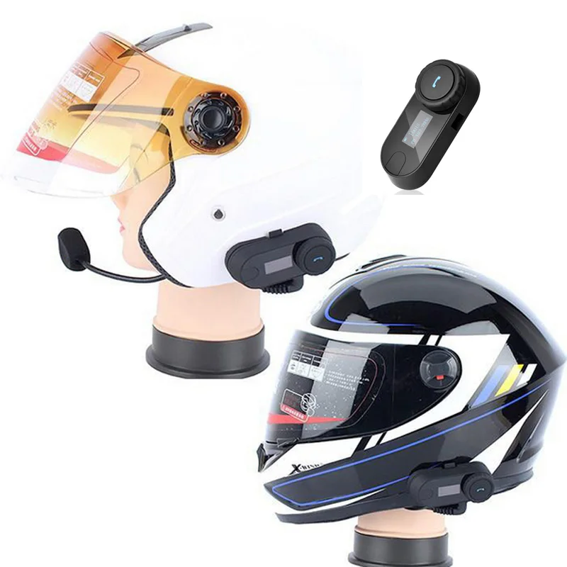 Новинка 2019 мотоциклетная гарнитура для шлема на все лицо наушники двухсторонней