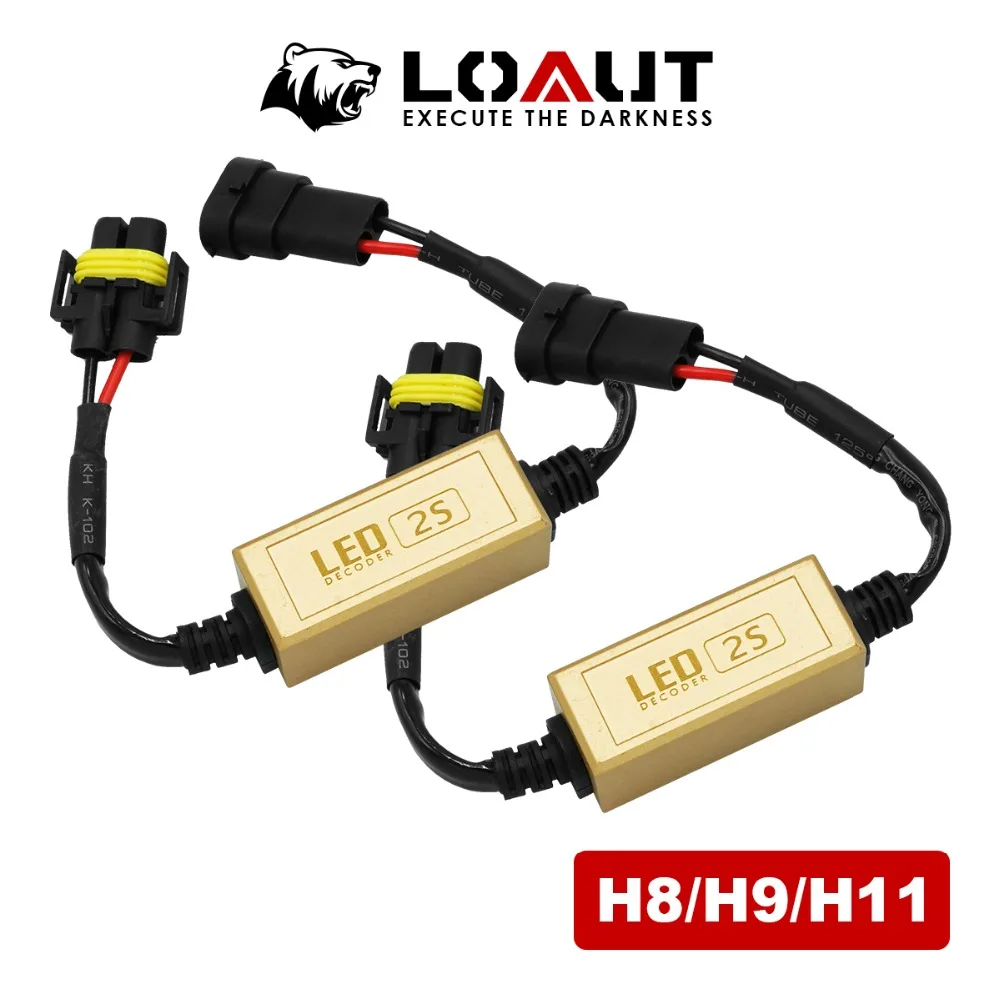 Проволока LOAUT Canbus без ошибок! Никакого шума! Декодер H1 H3 9005 9006 9012 H4 светодиодный H7