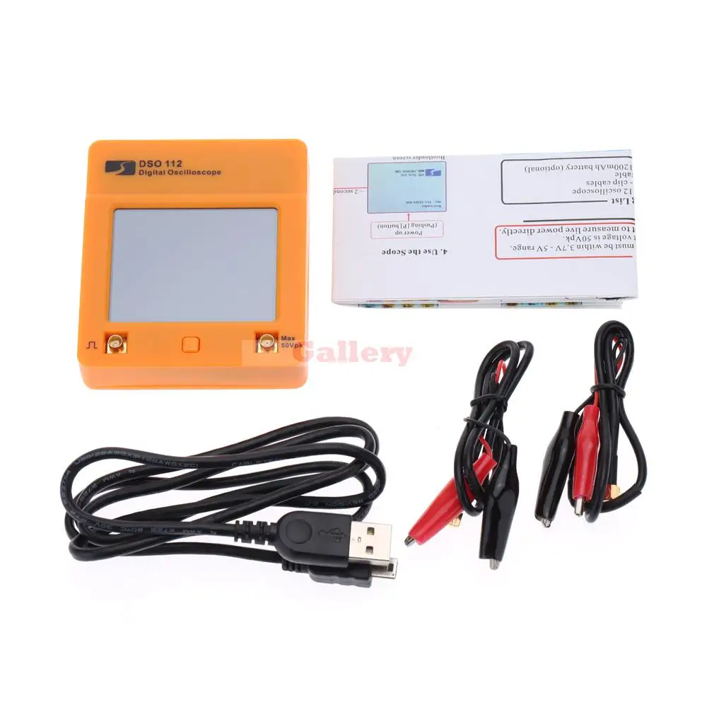 Dso 112 2 4 Tft карманный мини цифровой осциллограф МГц 5msa S с зондом Usb интерфейс |