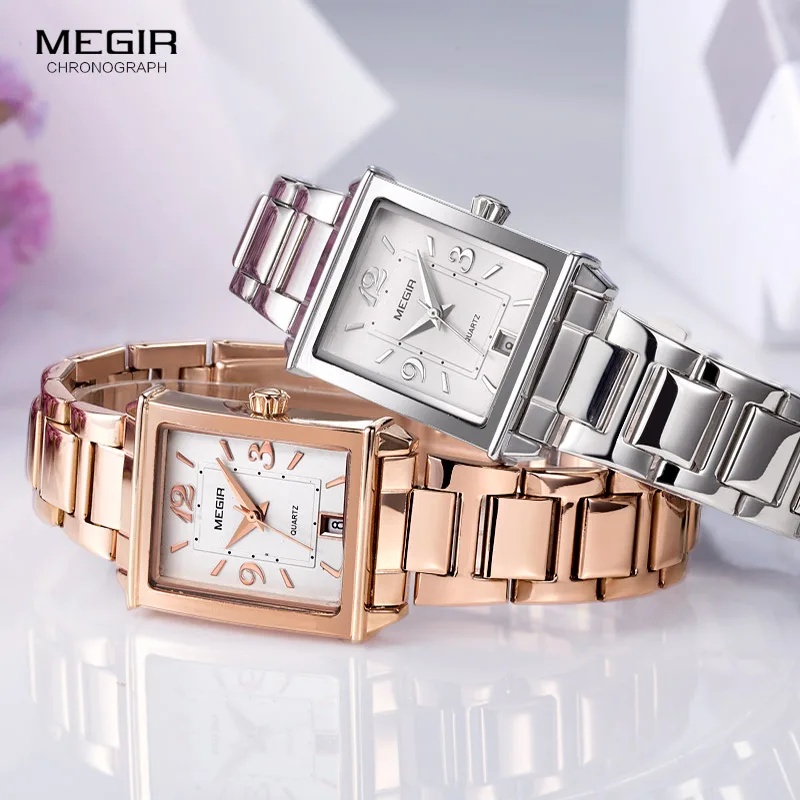 Часы MEGIR женские кварцевые розовое золото 1079|watch f|watch fashionwatch for |