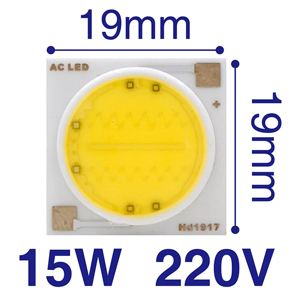 COB-15W-220V Светодиодный чип COB 3 Вт, 5 Вт, 7 Вт, 9 Вт, 12 Вт, 15 Вт, 18 Вт, 20 Вт, 30 Вт, 50 Вт, 220V 110V умная ИС(интеграционная схема) Высокий люмен светодиодный чип лампы для DIY светодиодный прожектор светильник лампочка шарик - Испускаемый цвет: COB-15W-220V