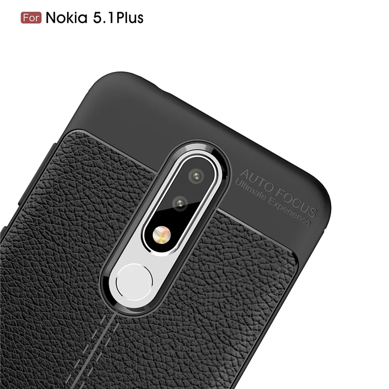Чехол для телефона Nokia 5 1 Plus роскошный Противоскользящий мягкий силиконовый