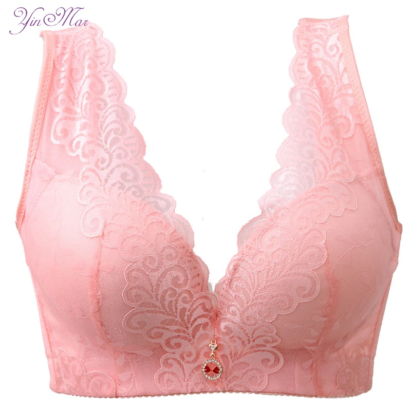 Женский бюстгальтер с вышивкой YinMar пуш ап 120 CDE эффектом bh Soutien gorge Sujetador|bras for women|bra