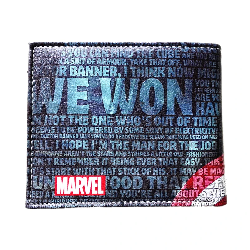 Комиксы Marvel кошелек Мстители Капитан Америка сумки для карт известный аминовый