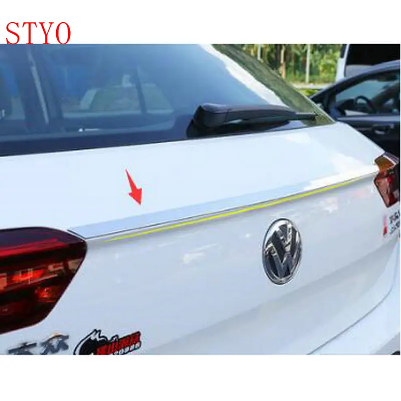 STYO автомобиля Нержавеющая сталь Задняя Крышка багажника отделка/хвост ворота