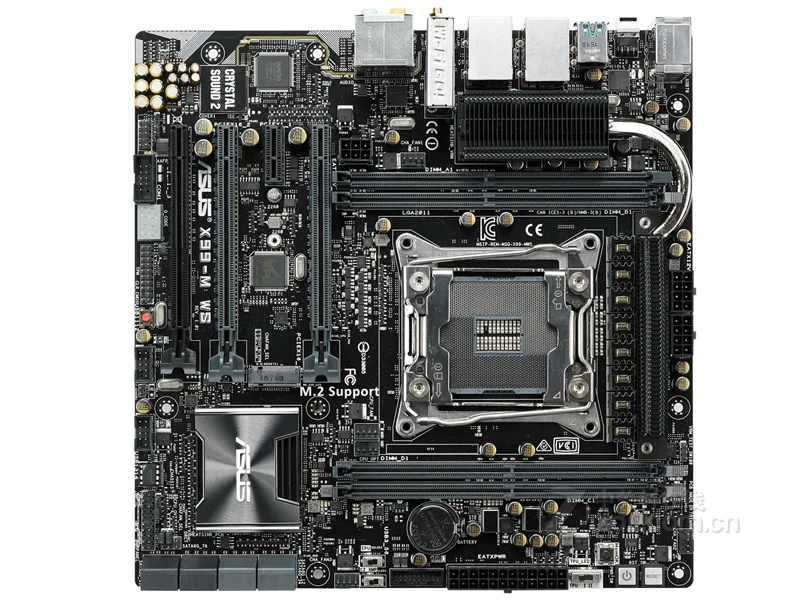 Asus X99-M WS для рабочего стола материнской платы LGA 2011-V3 DDR4 для I7 Процессор USB2.0 USB 3,0 64 Гб X99 Материнские платы