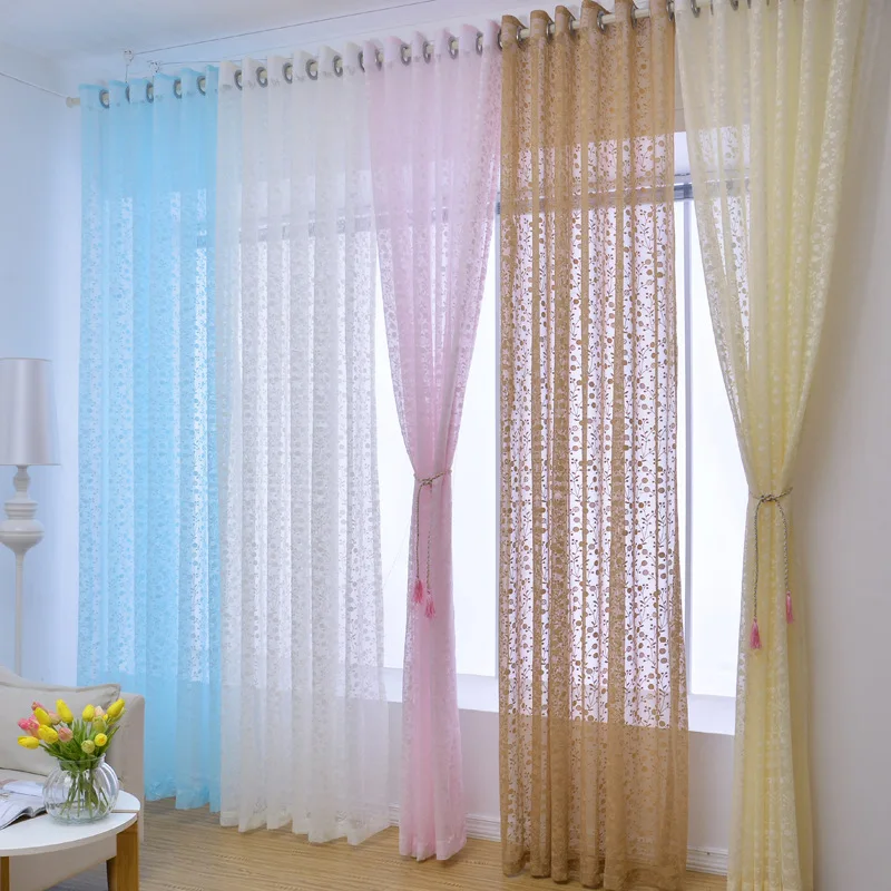 Tequila Lace Net Gauze Window 100 WithCurtains for Living Room Bedroom Study Balcony Wholesale | Дом и сад