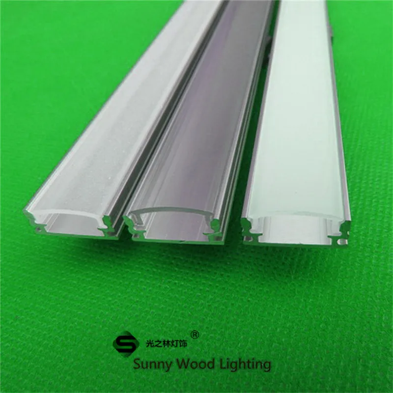 

2-30PCS/Lot 0.5m/Pc Led Channel Aluminum Profile For 5050 5630 Strip,Milky/Transparent Cover 12mm Pcb Housing Linear Ceilings
