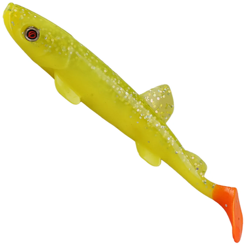 

4Pcs Soft Bait 12cm 14.5g T-tail Artificial Silicone Carp Fishing Lure Lifelike Worm Swimbait for Bass Jigging Wobblers Pesca