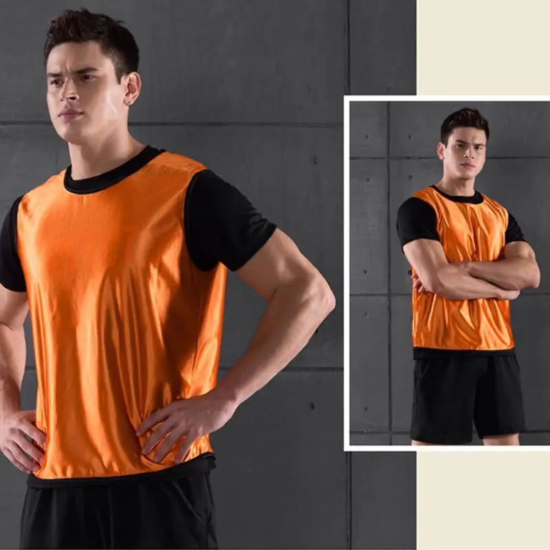 

Men Sleeveless Soccer Training Team Vest Football Jerseys Sports Shirts Adults Breathable For Men Women Basketball Grouping