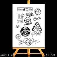 azsg cute sign clear stamps for diy scrapbookingcard makingalbum decorative silicone stamp crafts