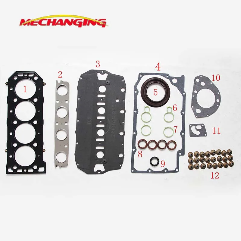 18K4F 18K4G K1.8 для ROVER 75 200(RJ) 1,8 Turbo или MG MGF TF комплекты для восстановления двигателя полный комплект прокладки двигателя LVQ000120 50186200