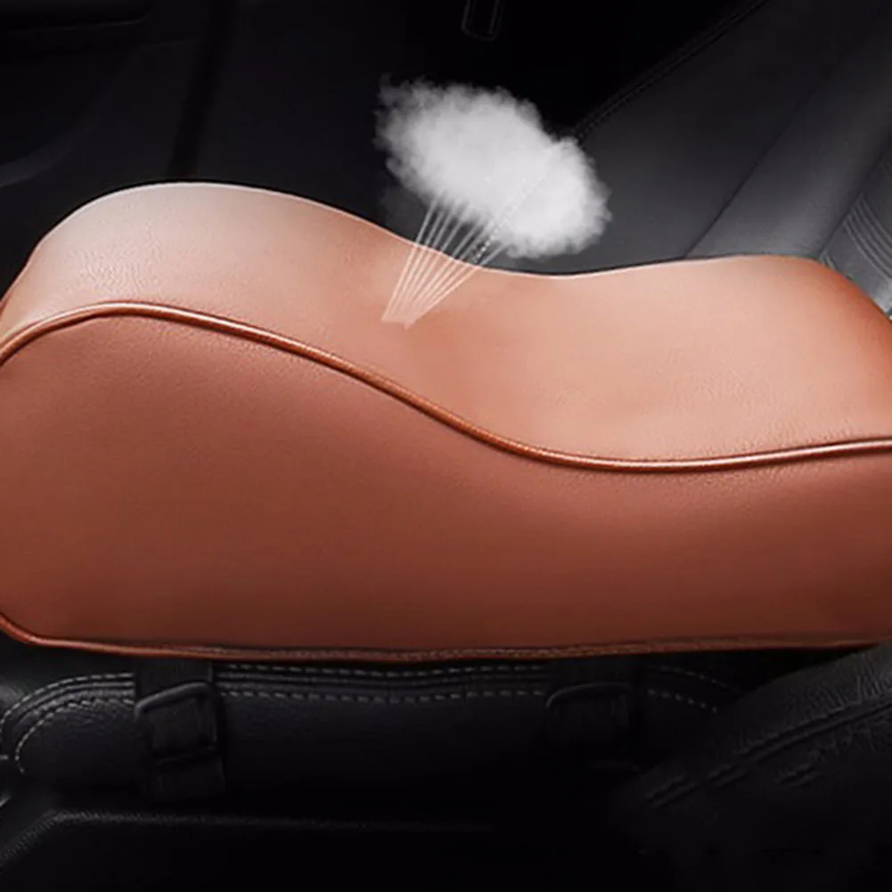 Car Armrest Box Mats Universal Pad PU Leather Central Memory Cotton Interior Accessories | Автомобили и мотоциклы