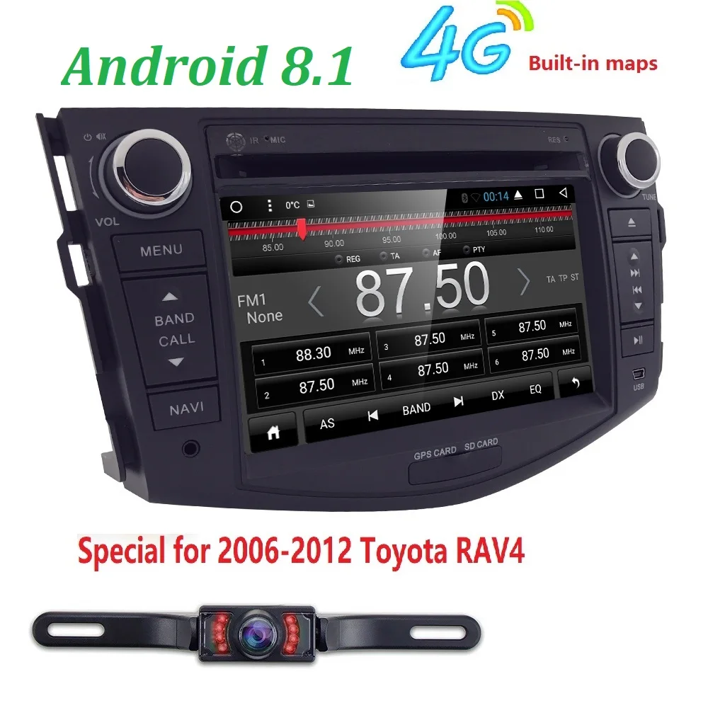 Android 8 1 автомобильный мультимедийный плеер стерео для TOYOTA RAV4 DVD/Bluetooth/Радио/аудио