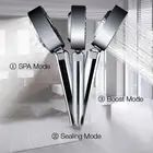 Двусторонняя душевая лейка, водосберегающая круглая хромированная Лейка из АБС-пластика, ручной душ высокого давления