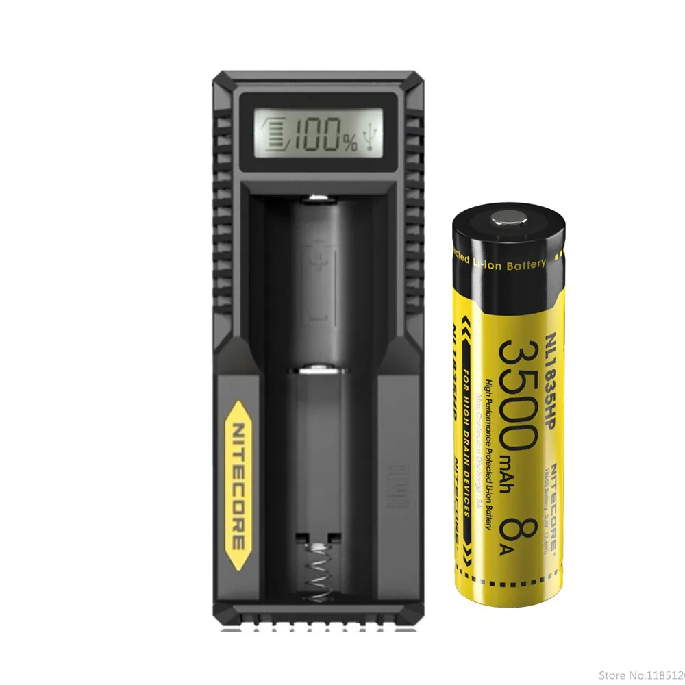 NITECORE UM10 Смарт зарядное устройство ЖК экран цифровой USB + литий ионные