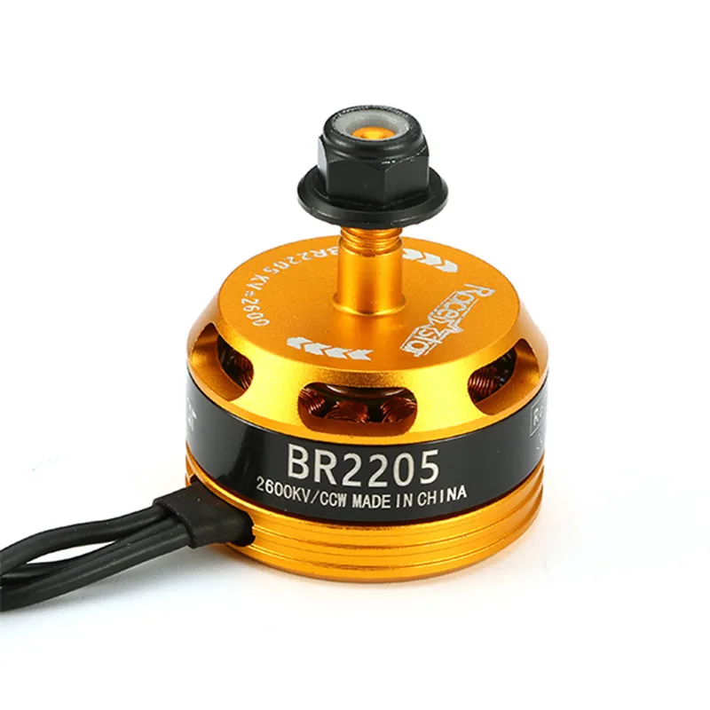 Бесплатная доставка Racerstar Racing Edition 2205 BR2205 2600KV 2 4S бесщеточный двигатель CW CCW желтый