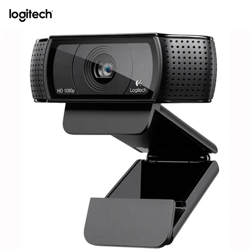 Веб камера Logitech Pro C920 HD Smart 1080p Широкоформатная веб для видеозвонков в Skype Usb 15 МП
