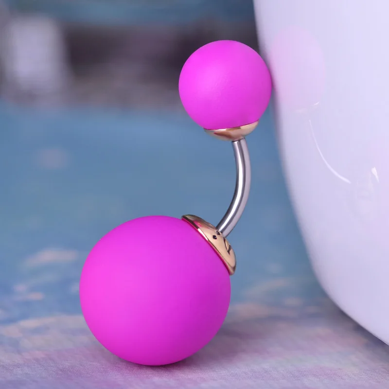 Пирсинг пупка FUNMOR женский двусторонний ювелирное украшение для пирсинга живота