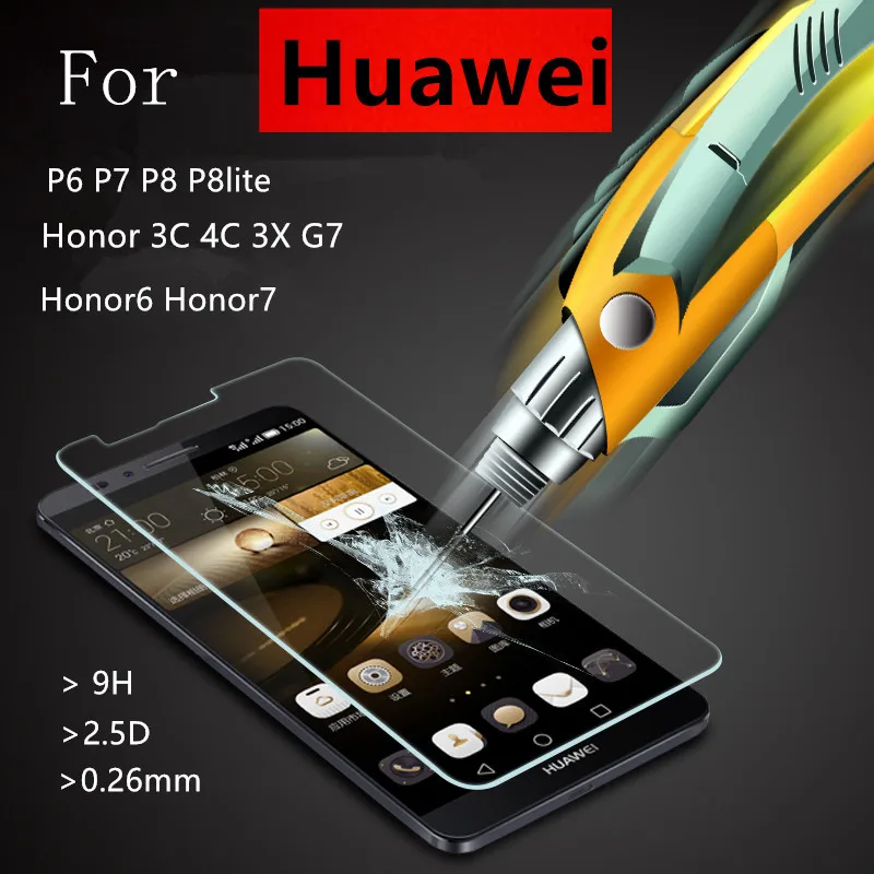 Новая Взрывозащищенная защитная пленка из закаленного стекла для Huawei P6 P7 P8 lite Honor