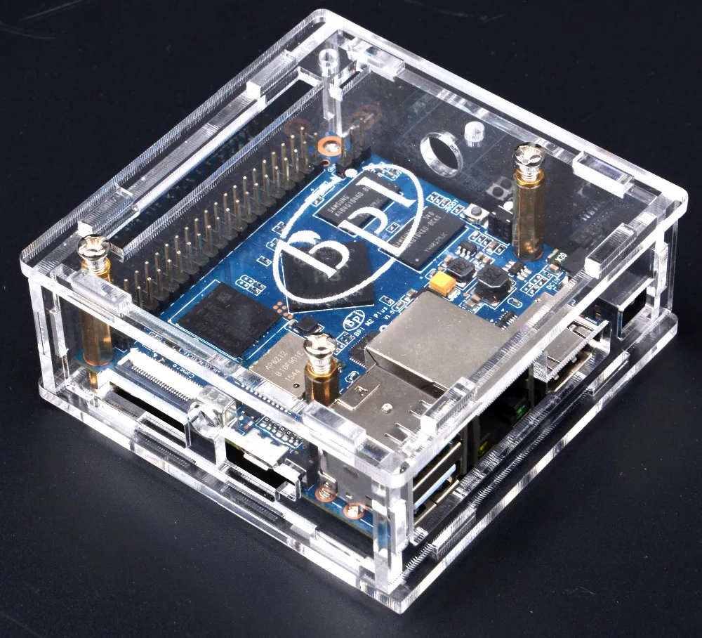 Banana Pi M2 + плата хорошего качества прозрачный акриловый корпус | Компьютеры и офис