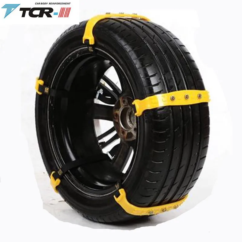 Шипы для шин пластиковой лопаткой снег цепи 2018 Новый 6 шт./лот шины легковых