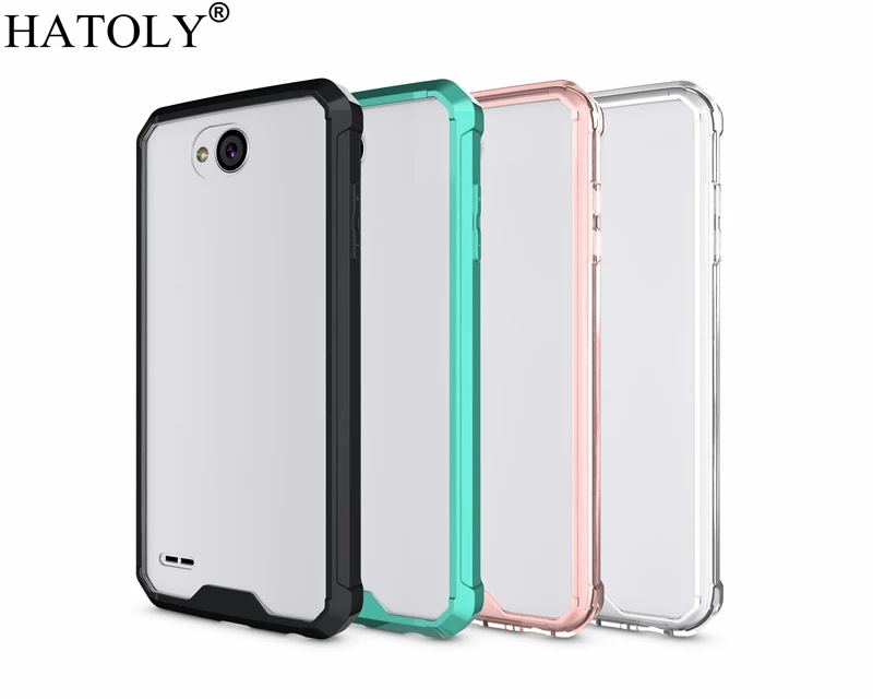 HATOLY For LG X Power 2 II Transparent Phone Case Shockproof TPU + Clear PC / K10 LV7 Fundas M320 |