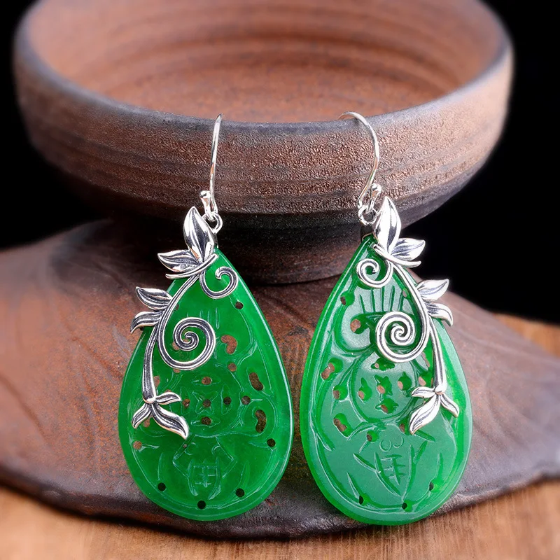 

Серьги из серебра 925 пробы, в виде капель воды