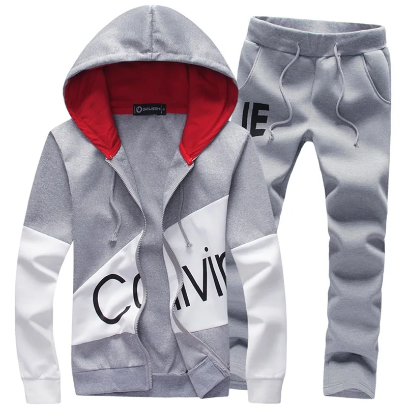 

5XL Large Size Tracksuit Men Set 2021 Brand Sporting set Track Sweat Print Sweatsuit Male Sportswear Jackets Hoodie with Pants