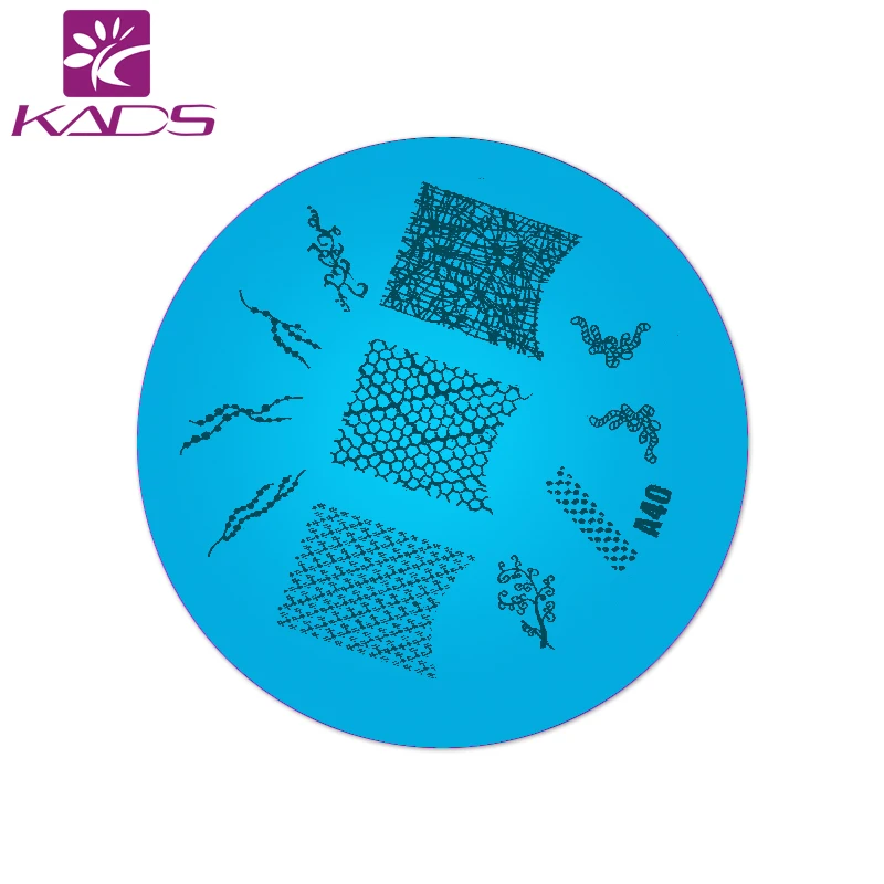KADS A40 Новый Стиль Искусства Ногтя Штамповка Stamp Инструменты Nail Art Плиты Круглый
