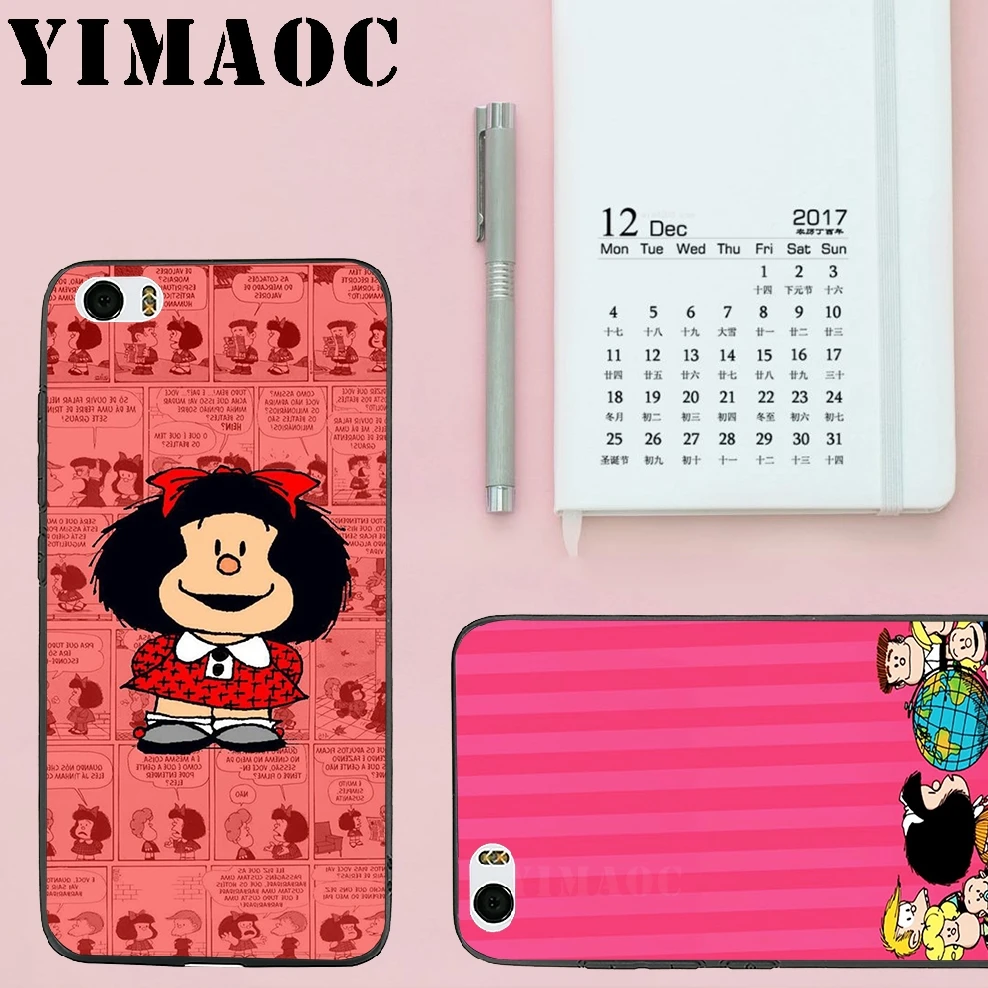 YIMAOC Mafalda классный Мягкий силиконовый чехол для Xiao mi Red 6 Note 4X 4A 5A 5 Plus A1 A2 Pro Lite 8 |