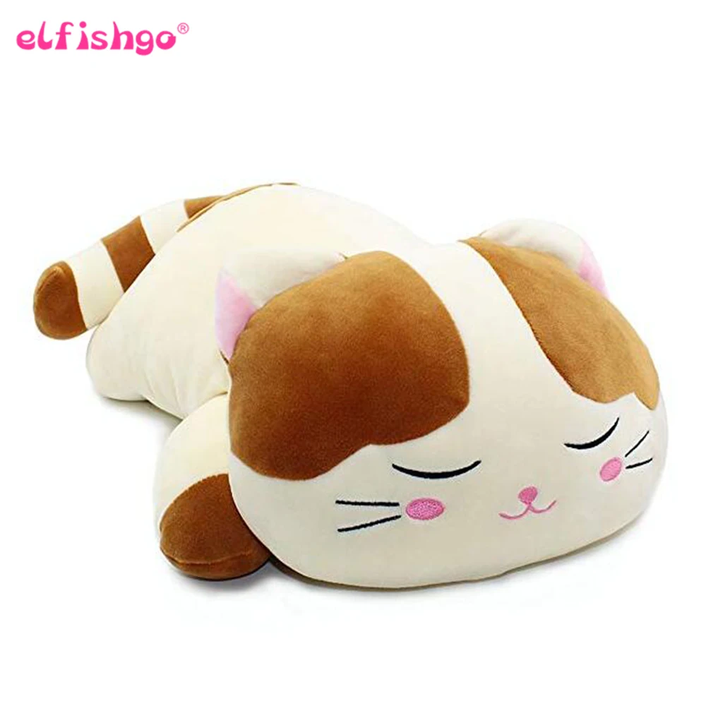 Очень мягкая кошка плюшевая игрушка большая обнимающая Подушка плюшевый котенок