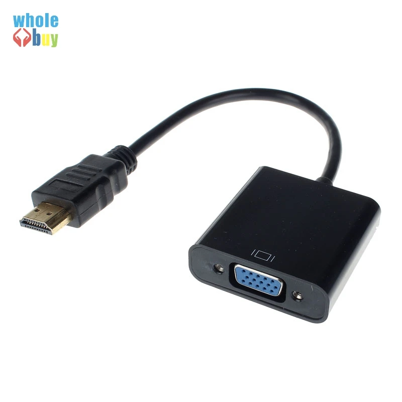 Адаптер преобразователя HDMI-VGA + аудиоразъем 3 5 мм full HD 1080P черный белый для XBOX 360 50