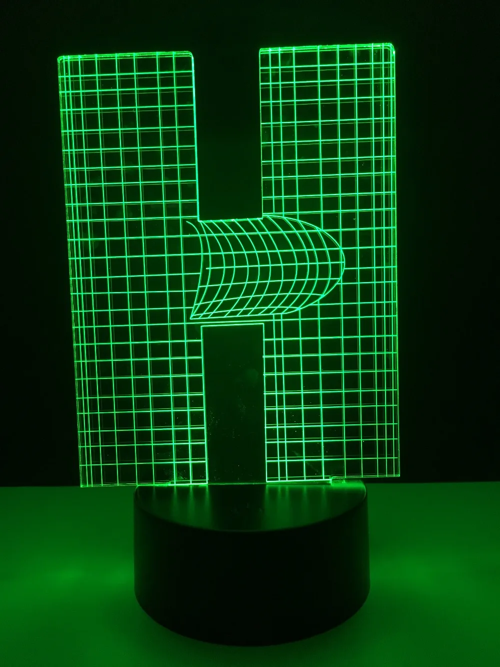 Новинка 3D Алфавит буквы H лампа 7 видов цветов градиентный стол Led RGB сенсорное