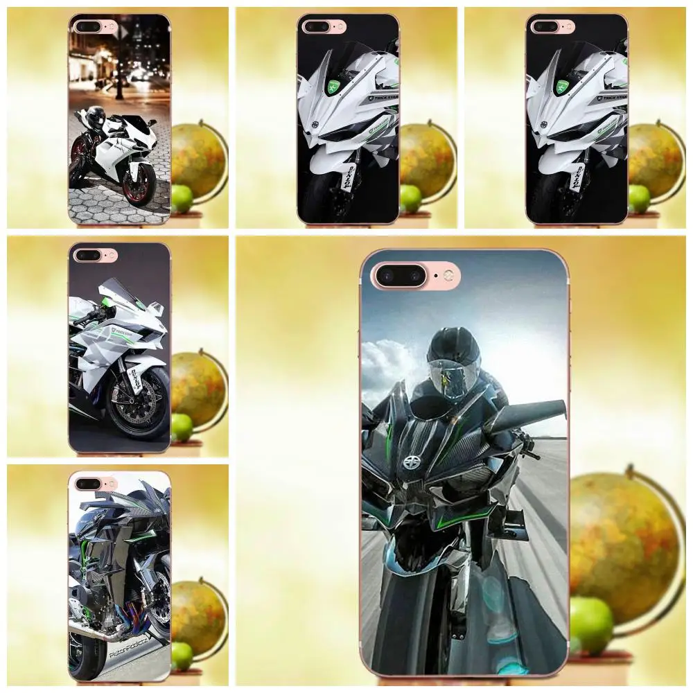 Силиконовый чехол Kawasaki Ninja спортивный мотоцикл для Samsung Galaxy Note 2 3 4 5 8 9 S3 S4 S5 S6 S7 S8 S9
