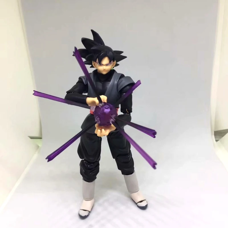 Free Shipping 5.5&quot Dragon Ball Z Anime Super Black Goku Zamasu SHF Moveable Boxed 14cm PVC Action Figure Model Doll Toys Gift | Игрушки и