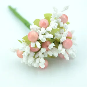 100 шт. планшетов, букет ягод с тычинками для свадебного венка, украшение сделай сам, скрапбукинг вечерние Праздничная гирлянда, искусственные цветы ручной работы