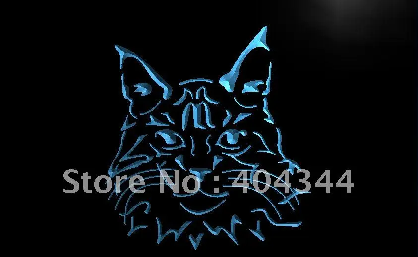 LB989- Maine Coon kedi Kitty ekran yeni işık burcu ev dekor el sanatları