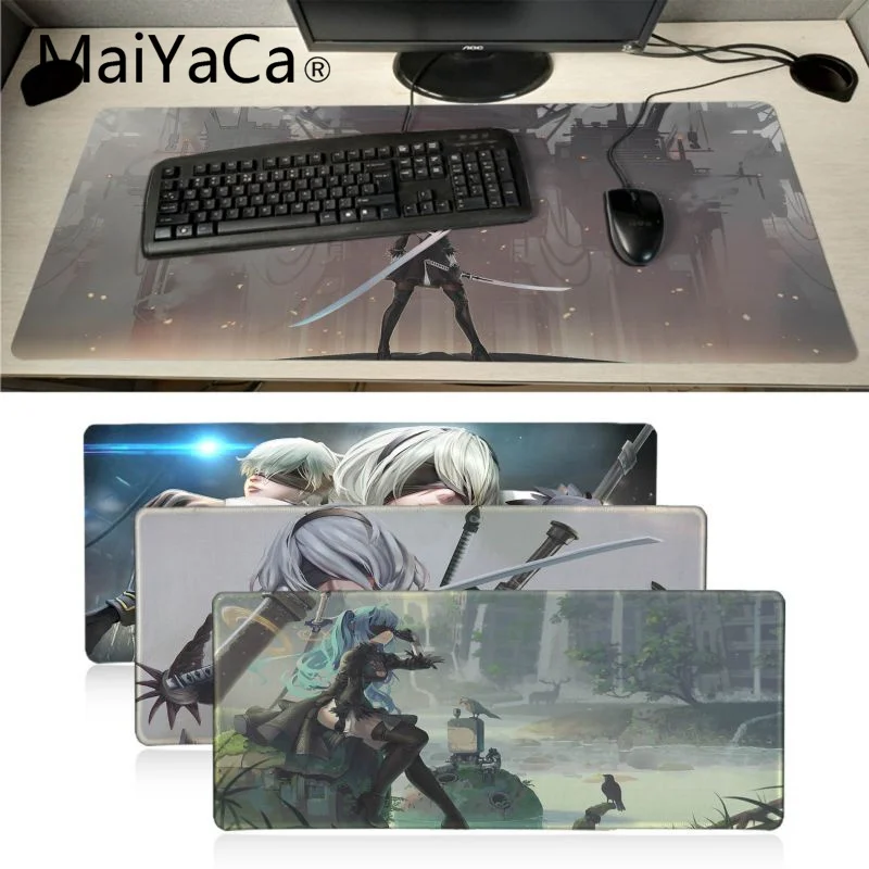 

MaiYaCa 2018 Новый NieR Automata YoRHa коврик для мыши геймер игровые коврики большой игровой коврик для мыши геймер мультяшный узор Коврик для мыши