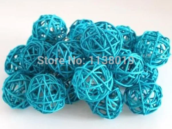 Длина 2 м 20 штук бирюзовый цвет Обувь синего цвета ротанговая Пальма клубок