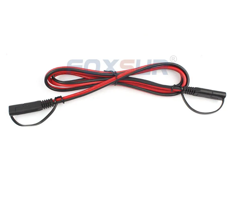 FOXSUR 1 5 м SAE к Удлинительный кабель 16 AWG 2 Pin жгут проводов сверхмощный DC Шнур