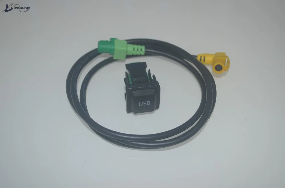 Разъем Landsounds RCD510 RCD310 с USB интерфейсом и кабелем для VW Golf 6 MK6 Jetta Scirocco Bora Octavia Fabia 5KD 035