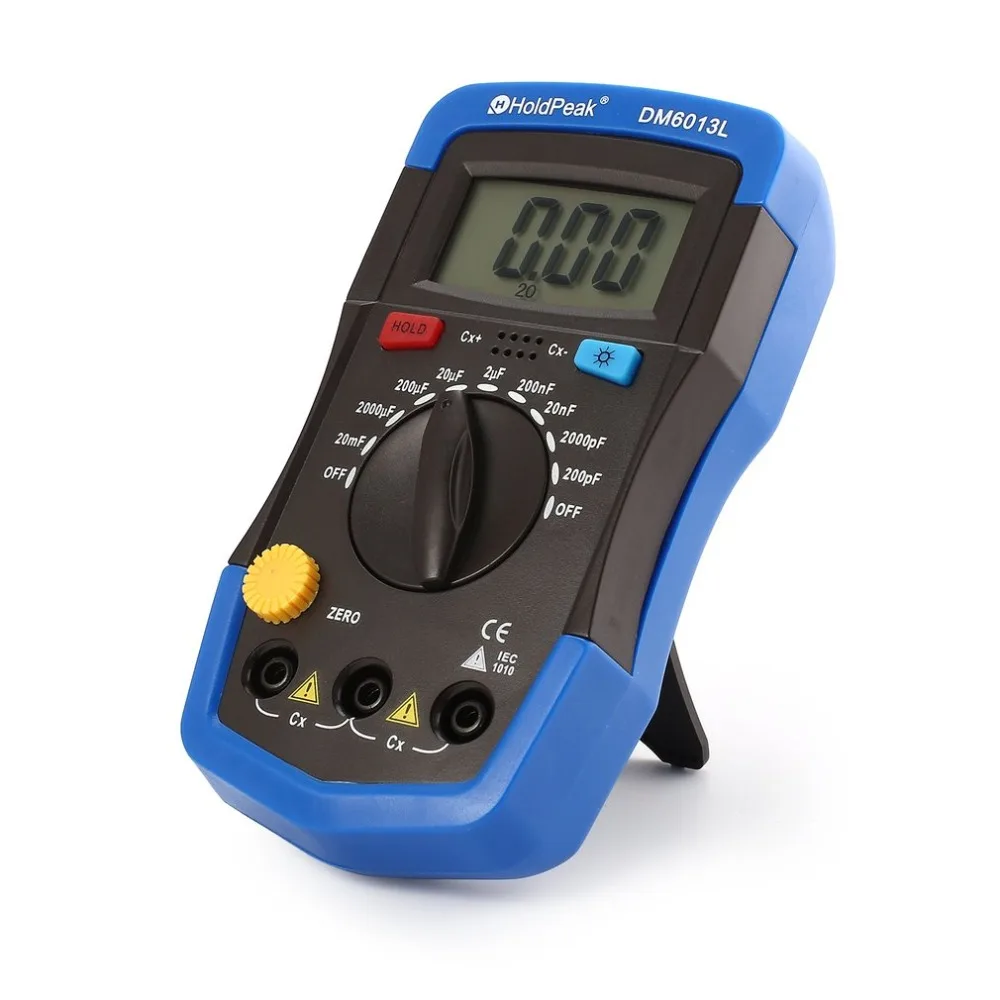 DM6013L Portable Handheld Digital Capacitance Capacitor Meter 1999 Counts Tester 200pF~20mF Data Hold Backlight | Инструменты