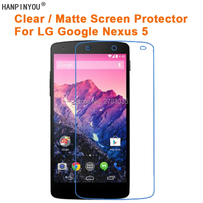Новая прозрачная/Антибликовая матовая защитная пленка HD для LG Google Nexus 5 4 95 дюйма